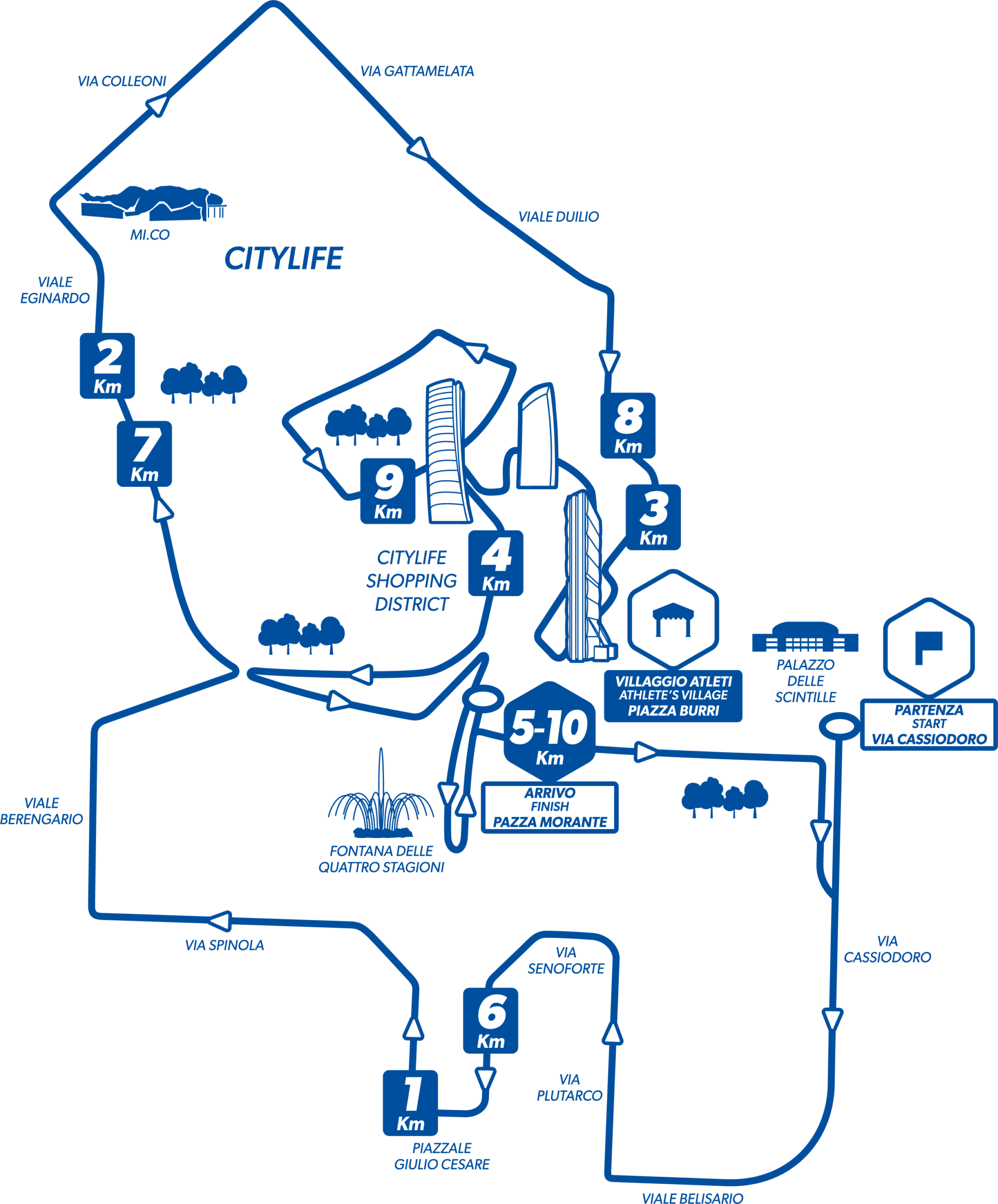 Percorso Stramilano Sottozero 2026 – Route Stramilano Sottozero 2026 Percorso 2024 Stramilano SOTTOZERO